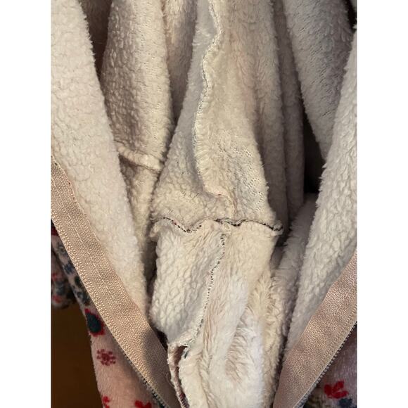 Natural Life Fleece Onesie Pajamas Pink Floral size Small - Picture 10 of 12